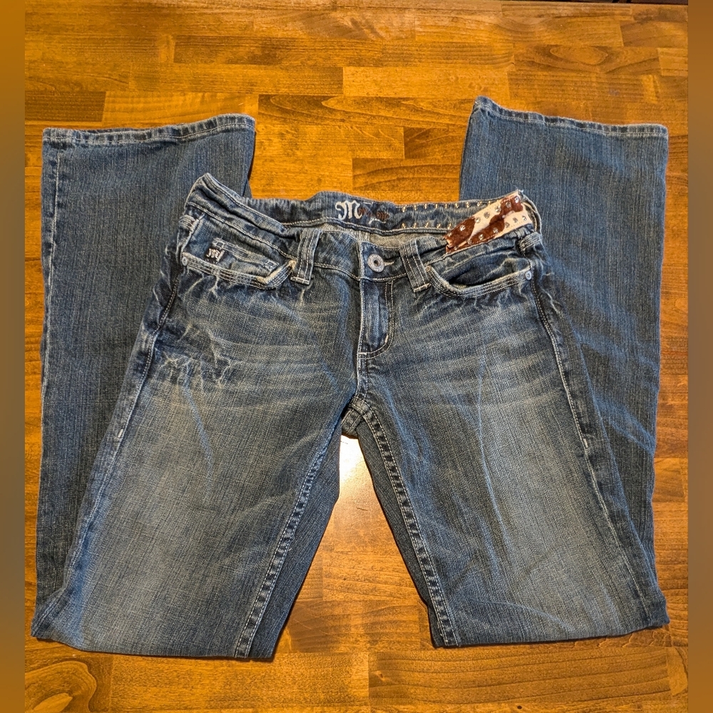 Miss Me Women's Boot Cut Jeans in Faded Blue - Picture 2 of 16